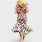 Lucia | Maxi abito chic con scollo a V — 4
