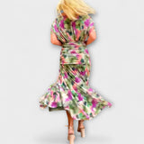 Lucia | Maxi abito chic con scollo a V — 4