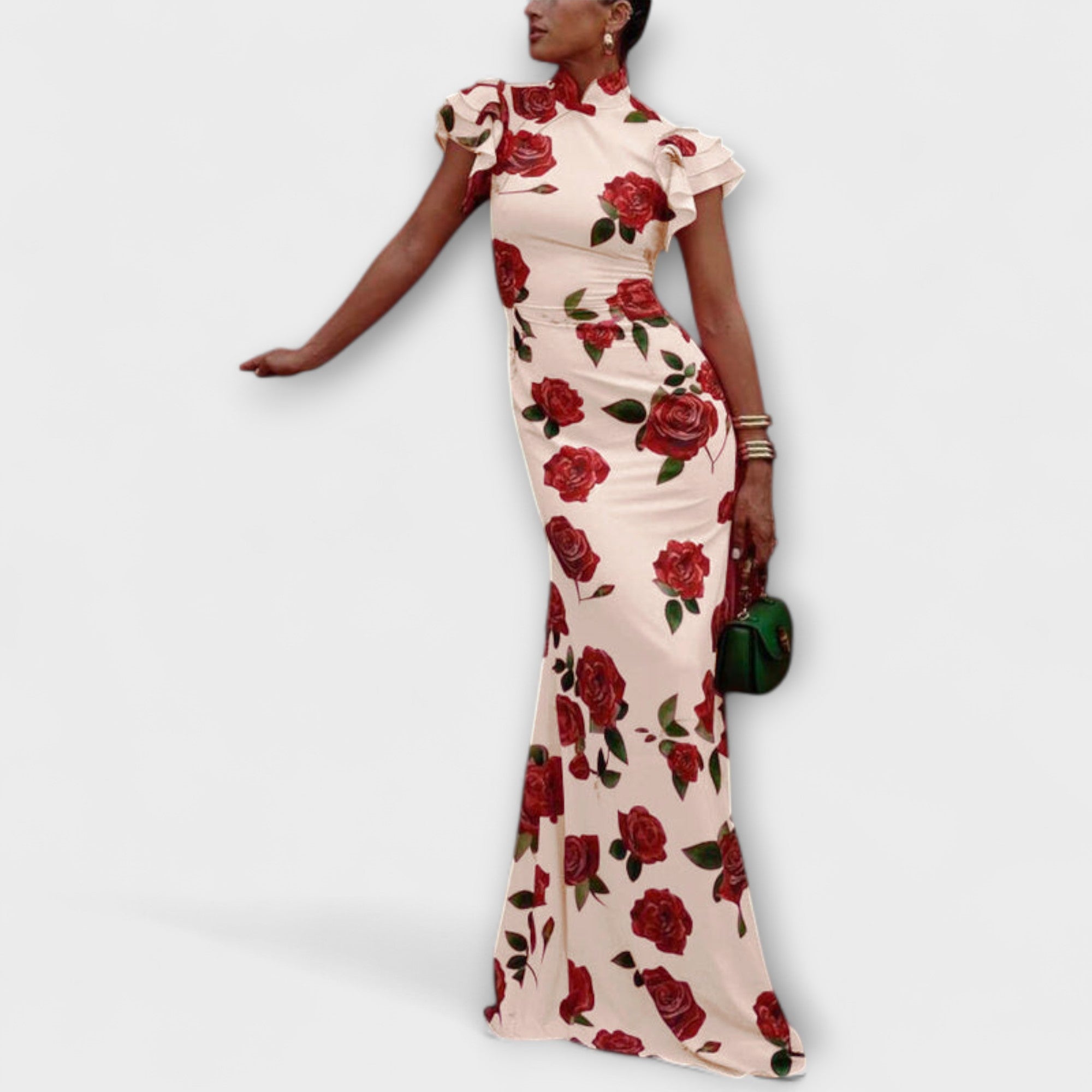 Lotte | Abito lungo con stampa floreale — 5