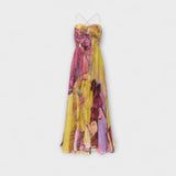 Bärbel | Abito lungo con vivace stampa ikat — 5