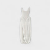 Nicole | Maxi abito drappeggiato con gonna scultorea e spacco laterale — 5