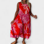 Selma | Abito midi floreale con gonna a balze — 6