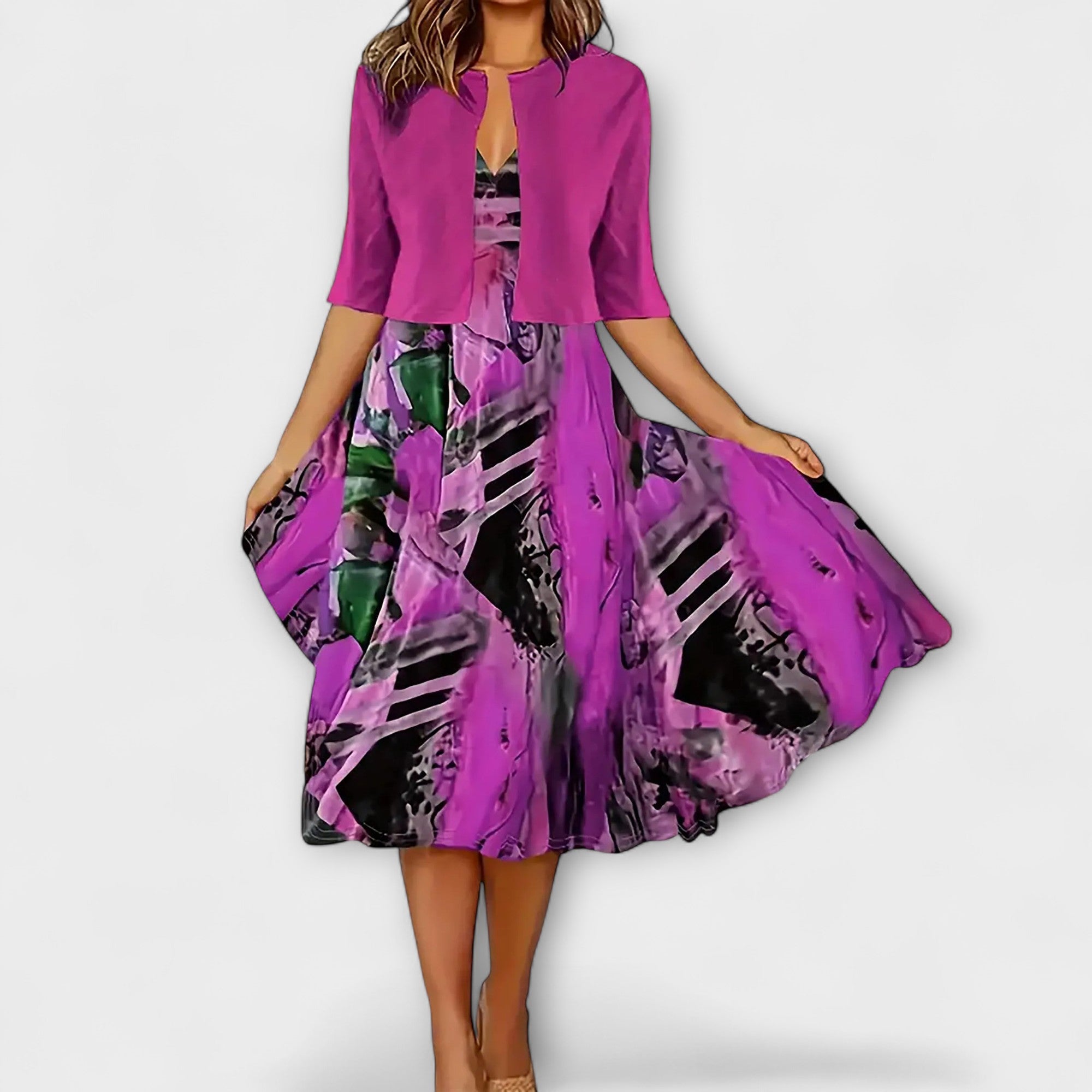 Marieke | Abito midi da donna con blazer — 9