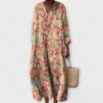 Angelika | Abito midi dal design floreale vintage — 3