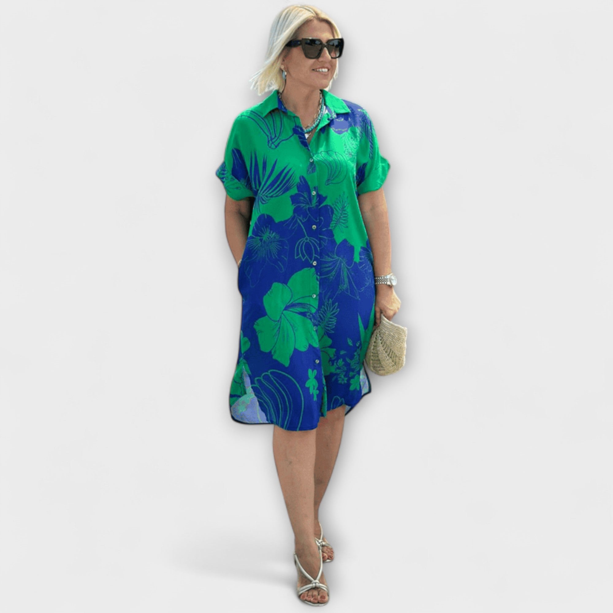 Gisela | Abito con motivo floreale — 3