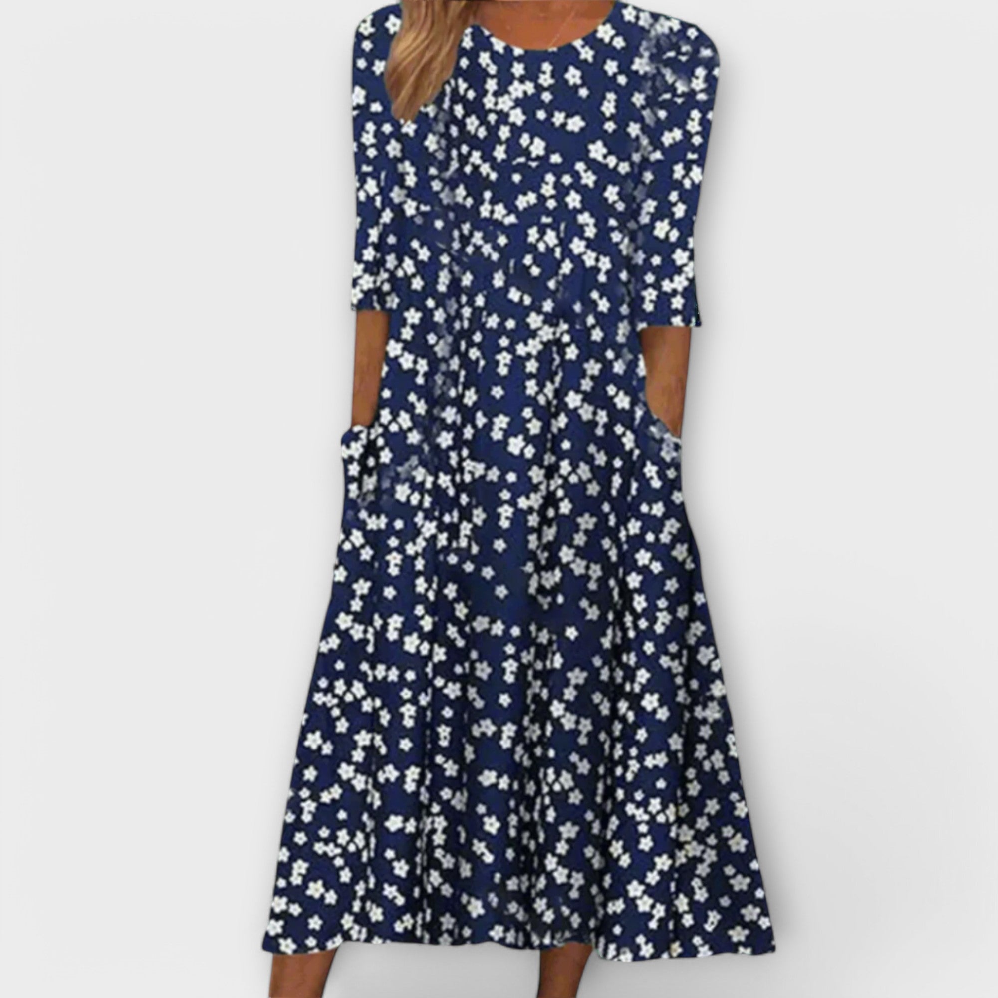 Elfriede | Elegante abito floreale realizzato in tessuto di prima qualità — 2