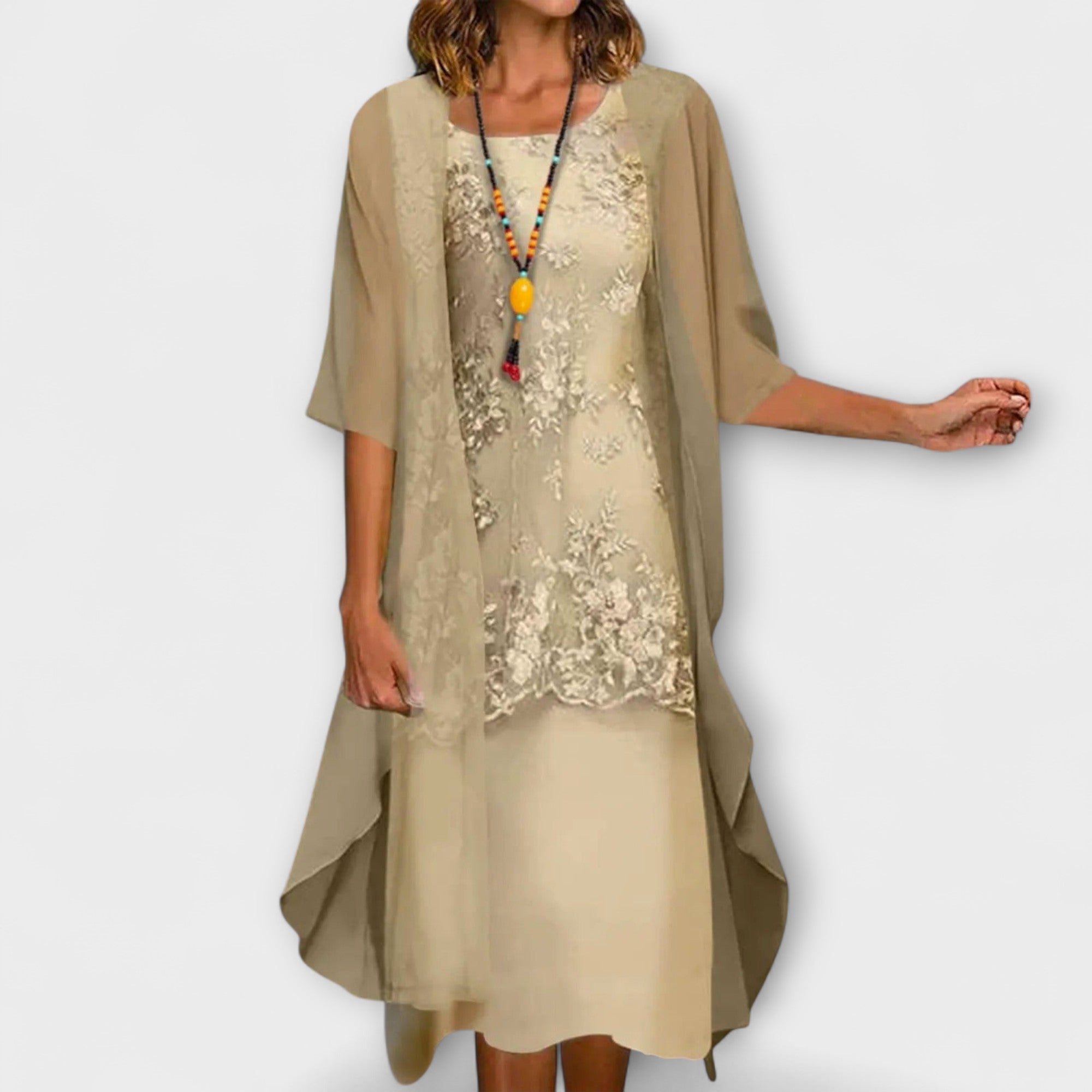 Josephine | Elegante abito in chiffon a due pezzi — 2