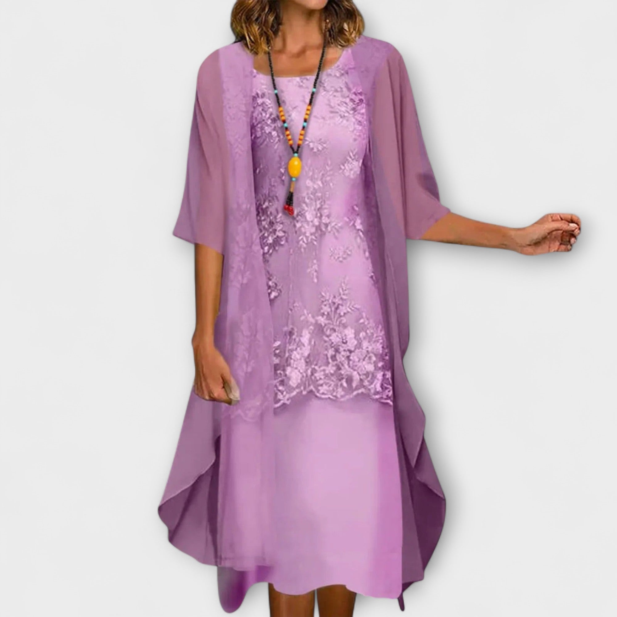 Josephine | Elegante abito in chiffon a due pezzi — 3