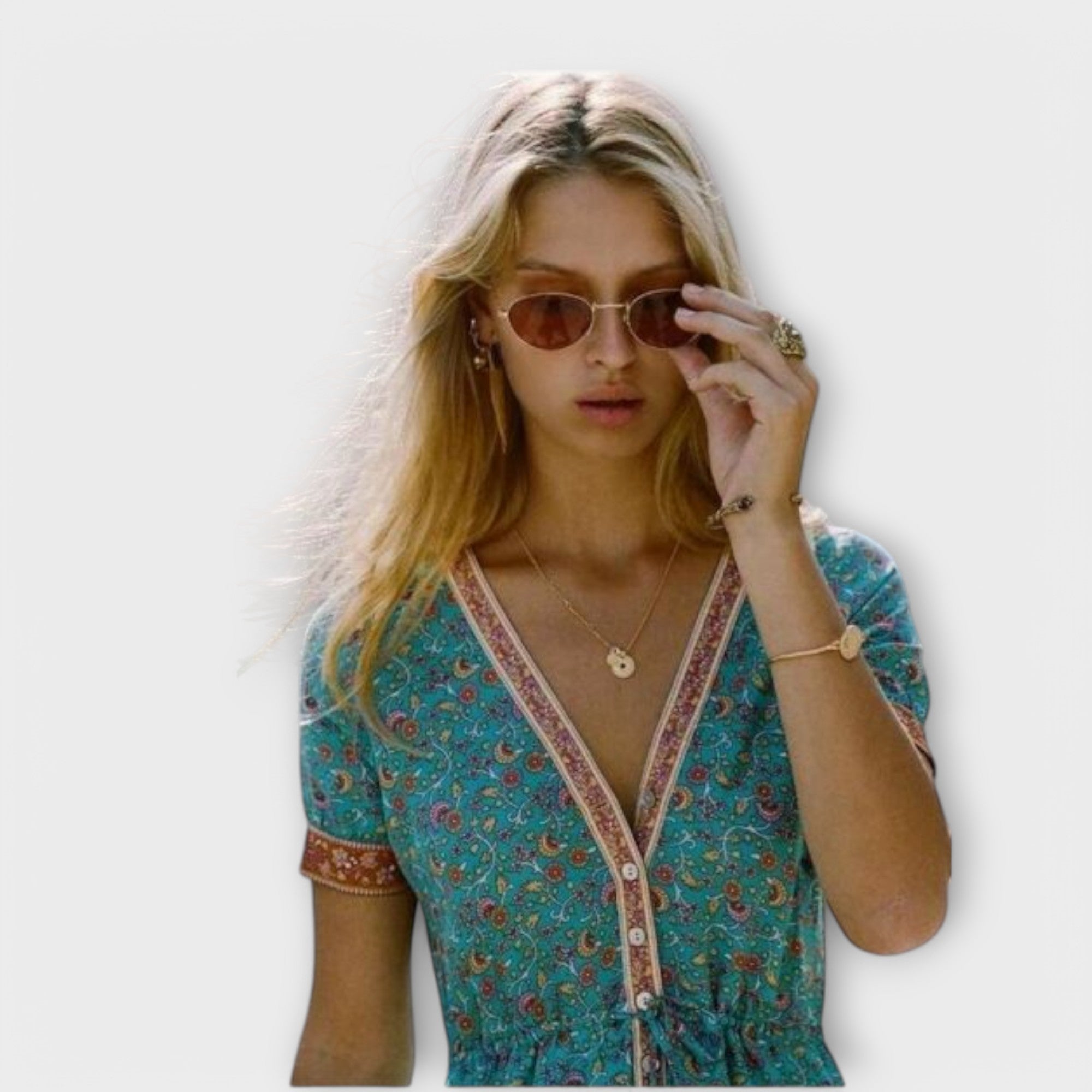 Elisa | Abito midi boho — 2