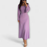 Birgit | Abito chic in maglia con dettaglio in vita — 1