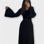 Birgit | Abito chic in maglia con dettaglio in vita — 4