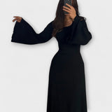 Birgit | Abito chic in maglia con dettaglio in vita — 4