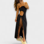 Lara | Abito body con fascia e spacchetti laterali — 3