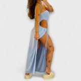 Lara | Abito body con fascia e spacchetti laterali — 4