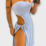 Lara | Abito body con fascia e spacchetti laterali — 5