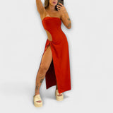 Lara | Abito body con fascia e spacchetti laterali — 6