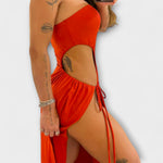 Lara | Abito body con fascia e spacchetti laterali — 7