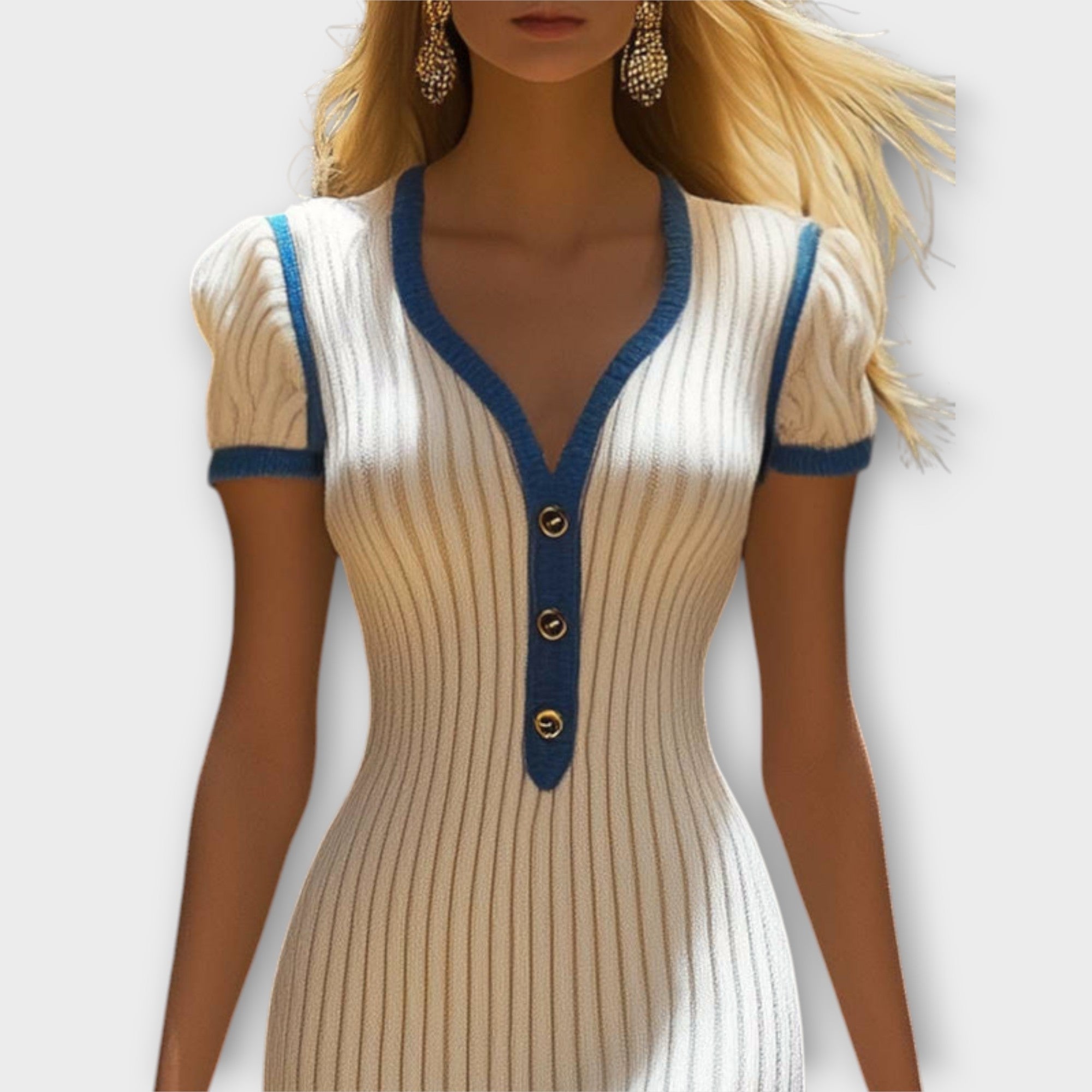 Wilhelmine | Abito midi chic a coda di pesce — 3
