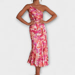 Hanna | Abiti eleganti con stampa floreale asimmetrici — 1