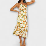 Hanna | Abiti eleganti con stampa floreale asimmetrici — 2