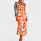 Hanna | Abiti eleganti con stampa floreale asimmetrici — 3