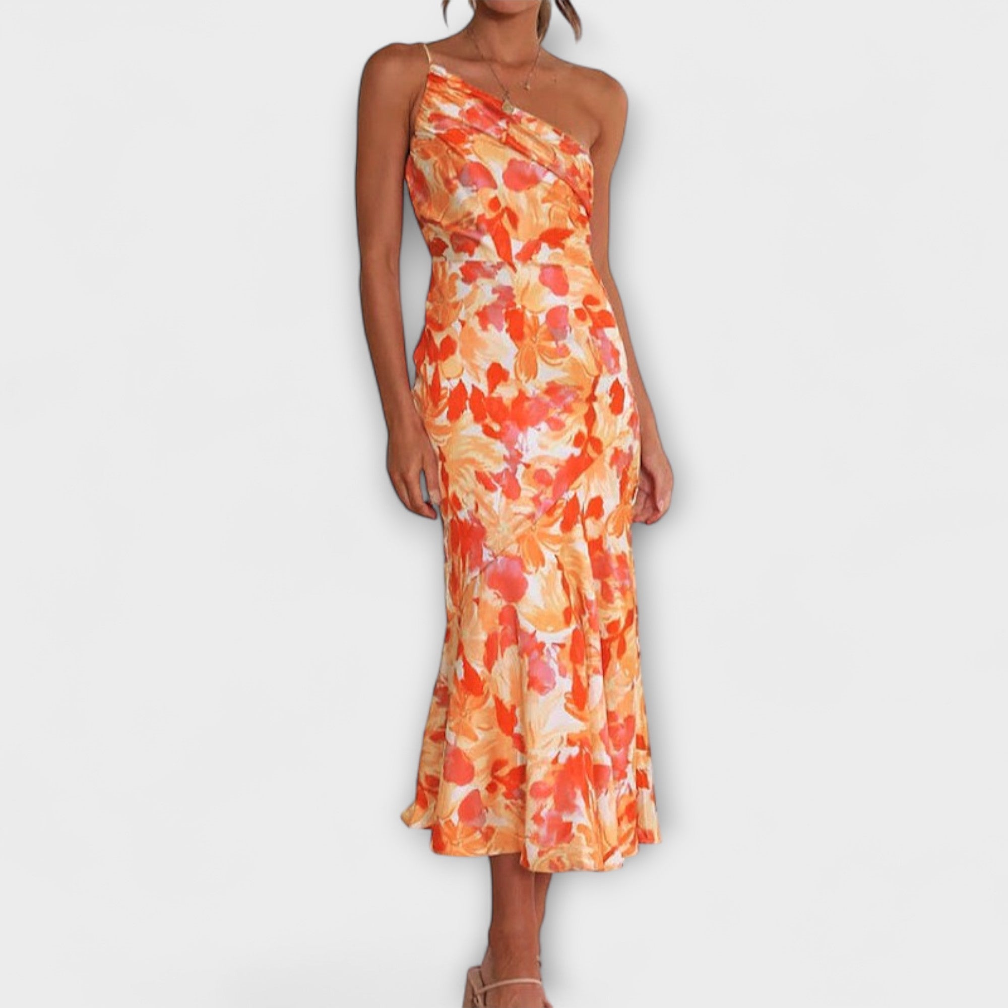 Hanna | Abiti eleganti con stampa floreale asimmetrici — 3