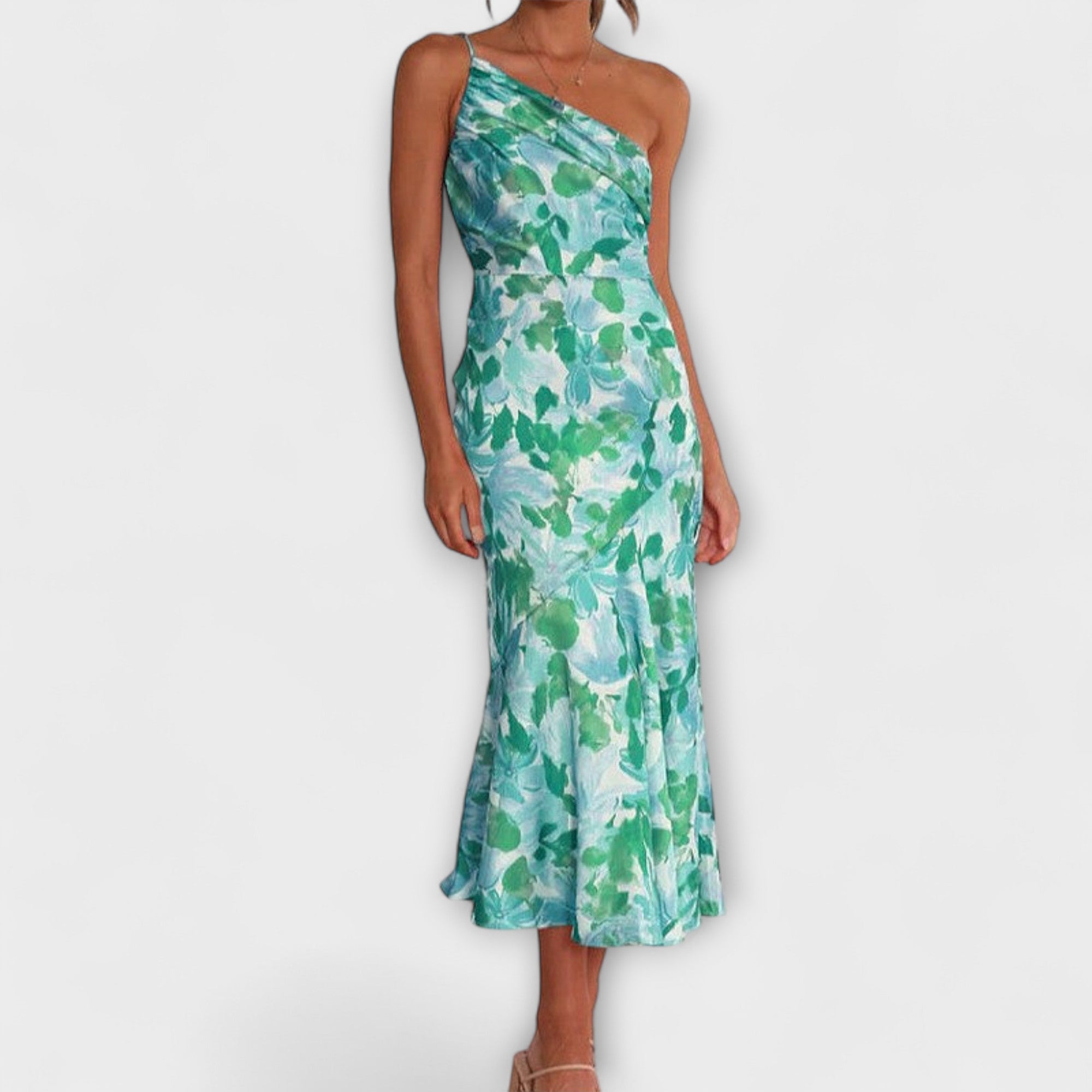 Hanna | Abiti eleganti con stampa floreale asimmetrici — 5