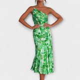 Hanna | Abiti eleganti con stampa floreale asimmetrici — 6