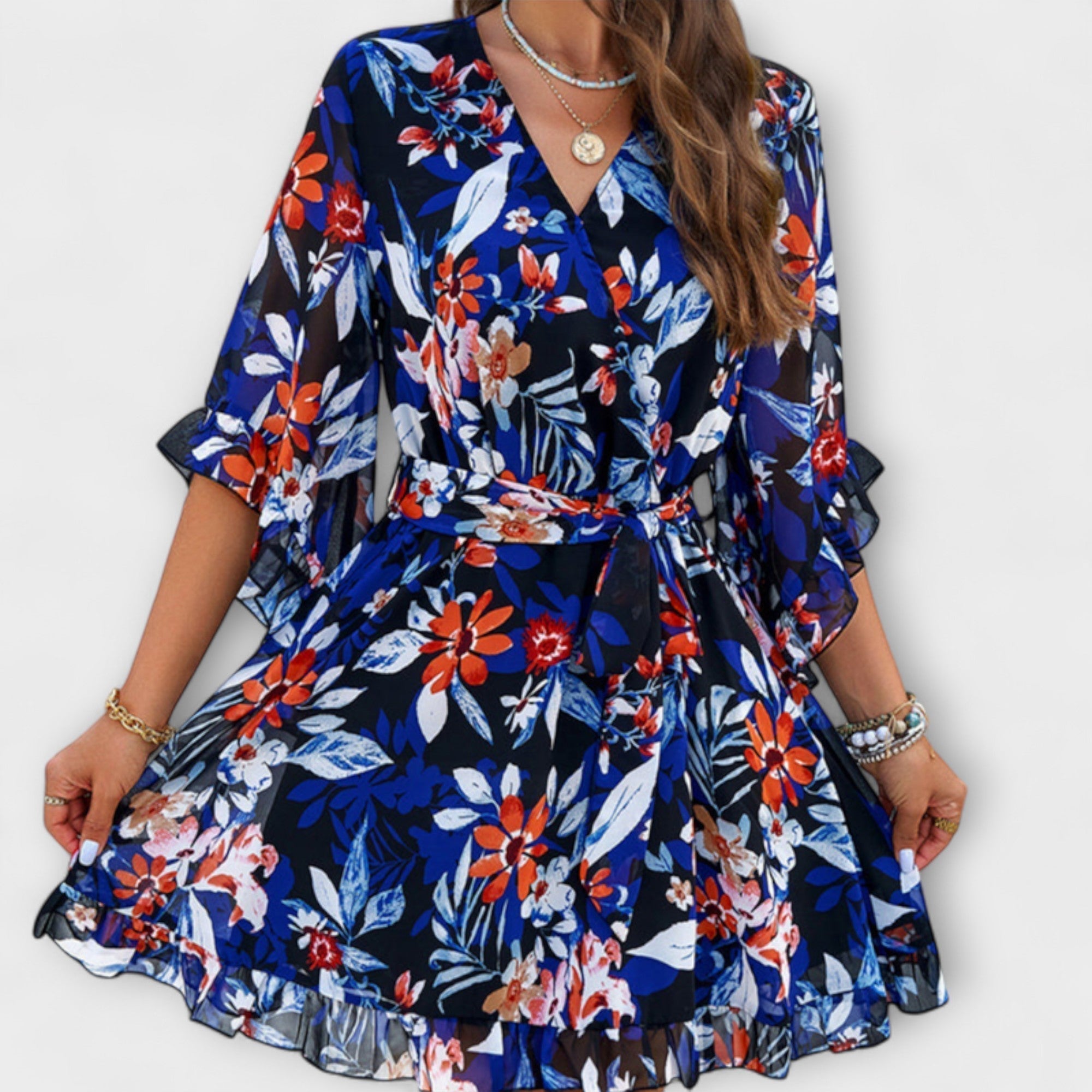 Klara | Abito midi floreale da donna — 5