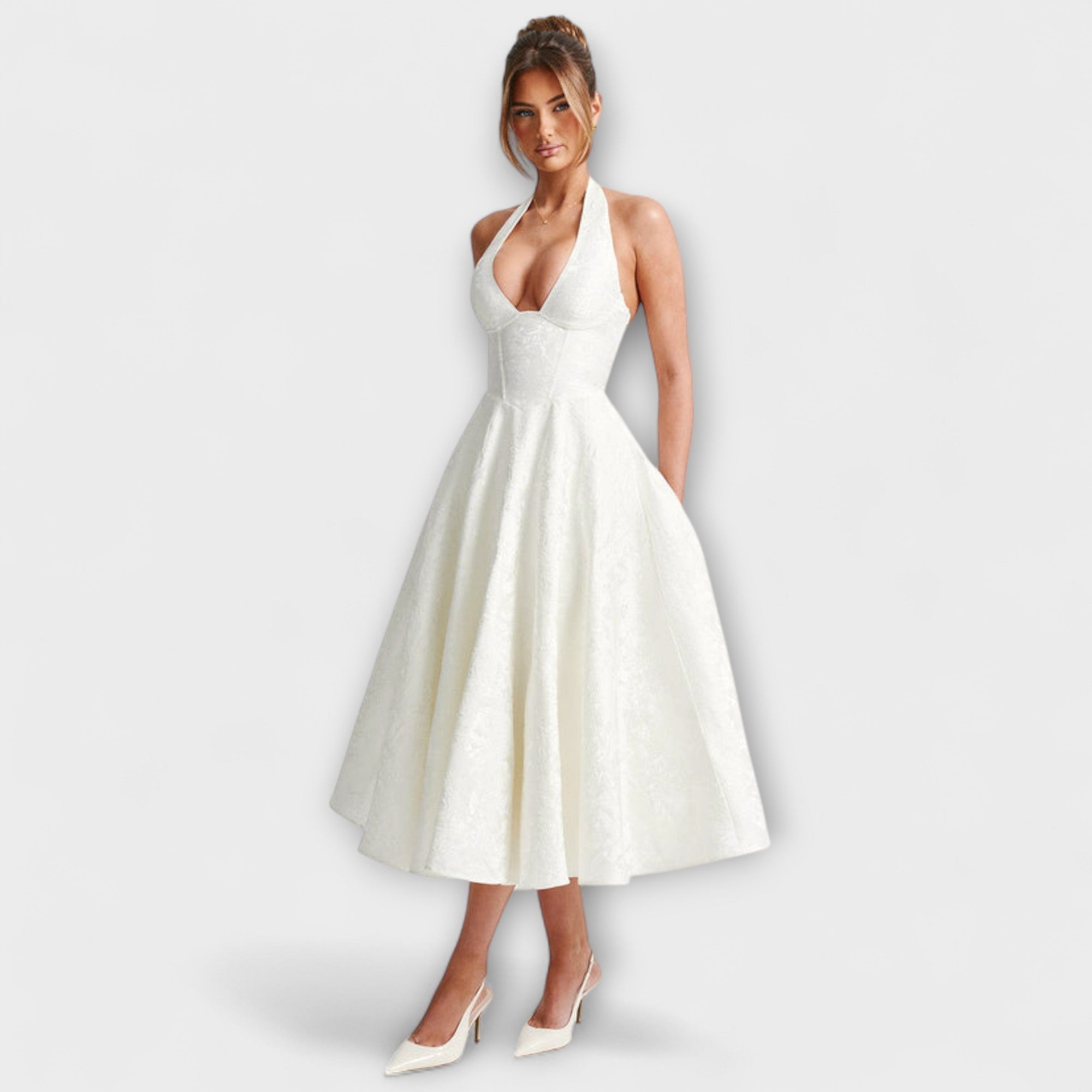Aylin | Abito midi romantico — 3