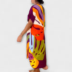 Nora | Abito casual con stampa di foglie colorate — 8