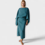 Merle | Abito kimono realizzato in lino e cotone — 2