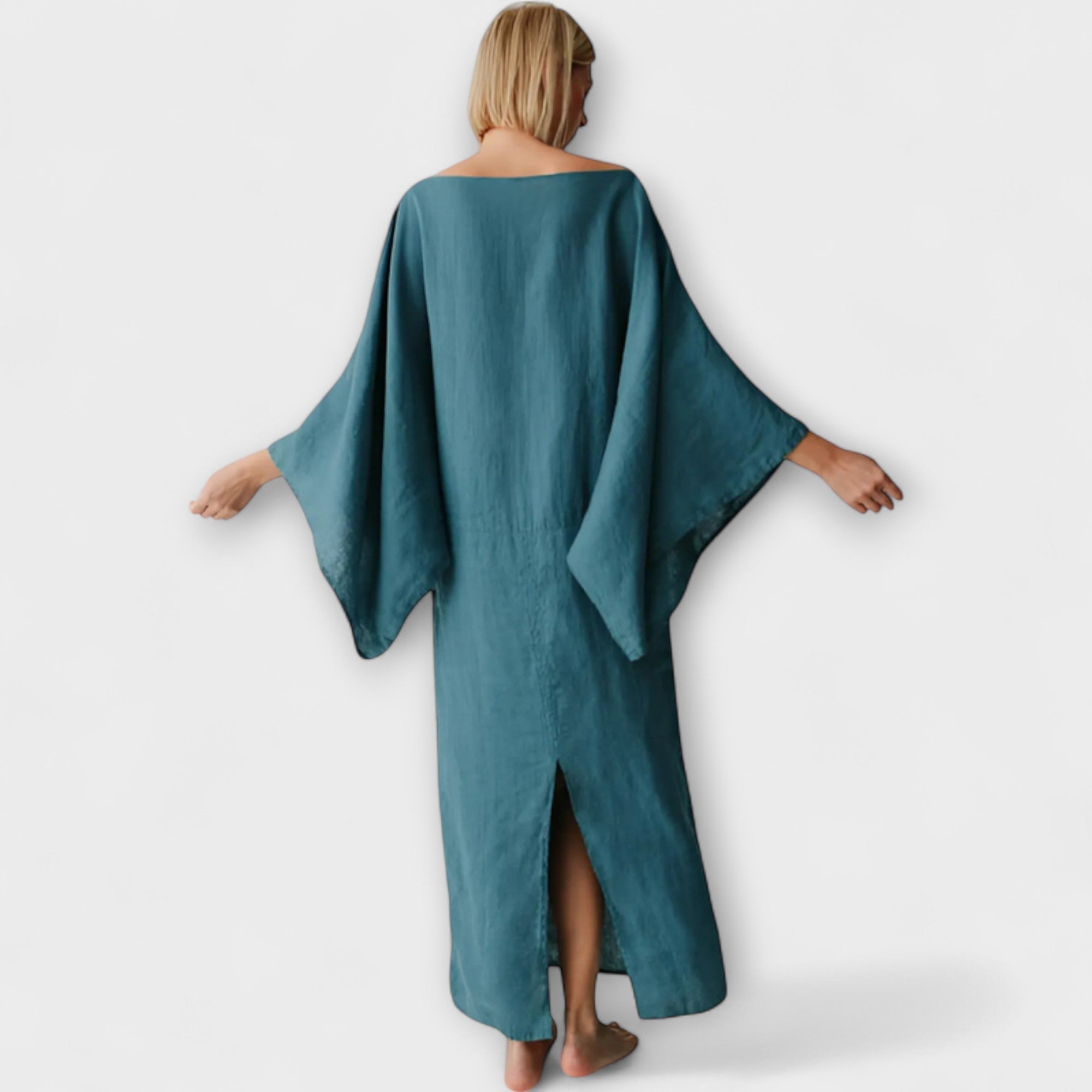 Merle | Abito kimono realizzato in lino e cotone — 4