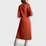 Ilse | Abito casual con scollo a V e cravatta — 2