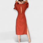 Ilse | Abito casual con scollo a V e cravatta — 4