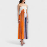 Konstanze | Abito chic a blocchi di colore con nappe alla moda — 2