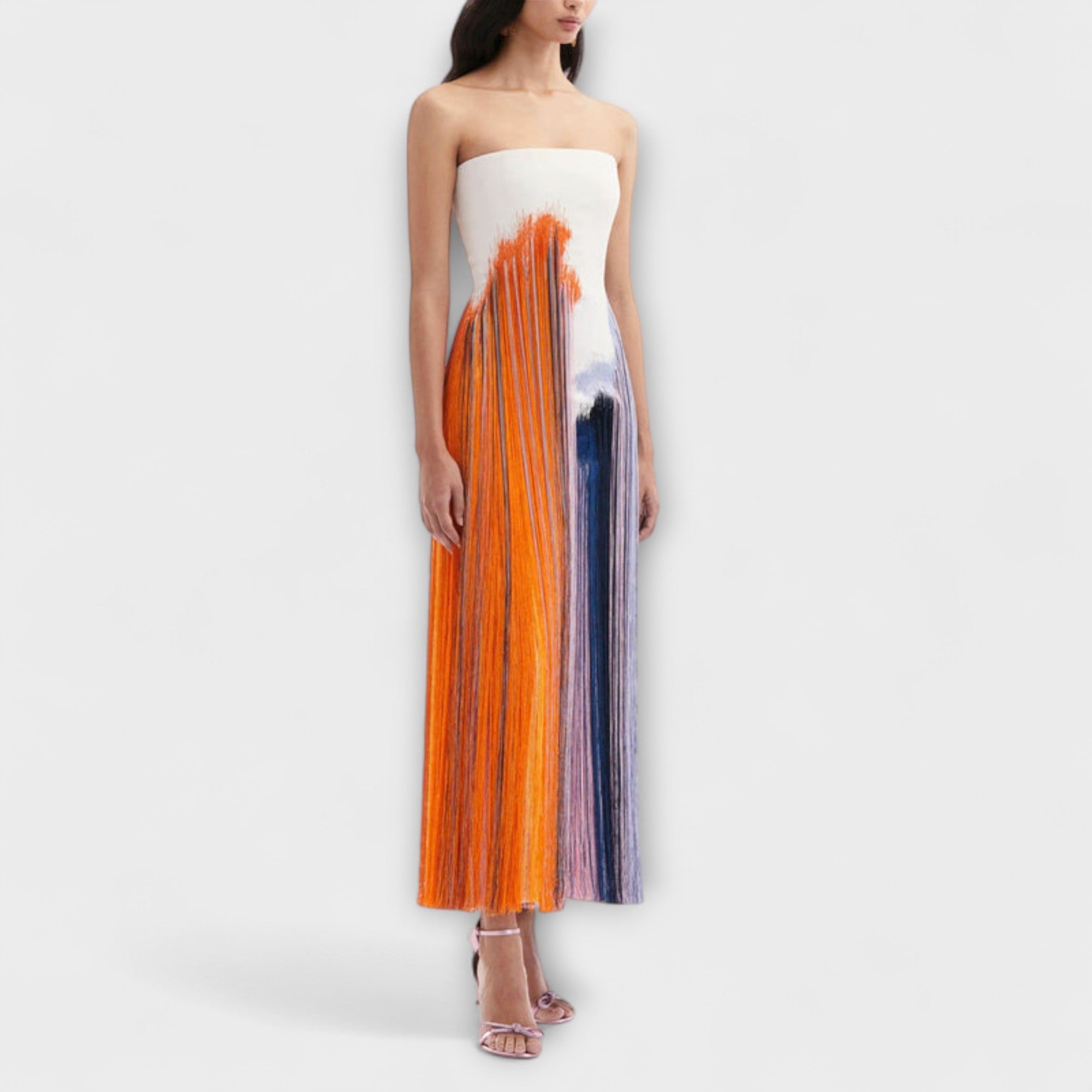 Konstanze | Abito chic a blocchi di colore con nappe alla moda — 2