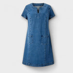 Mina | Abito in morbido denim — 3
