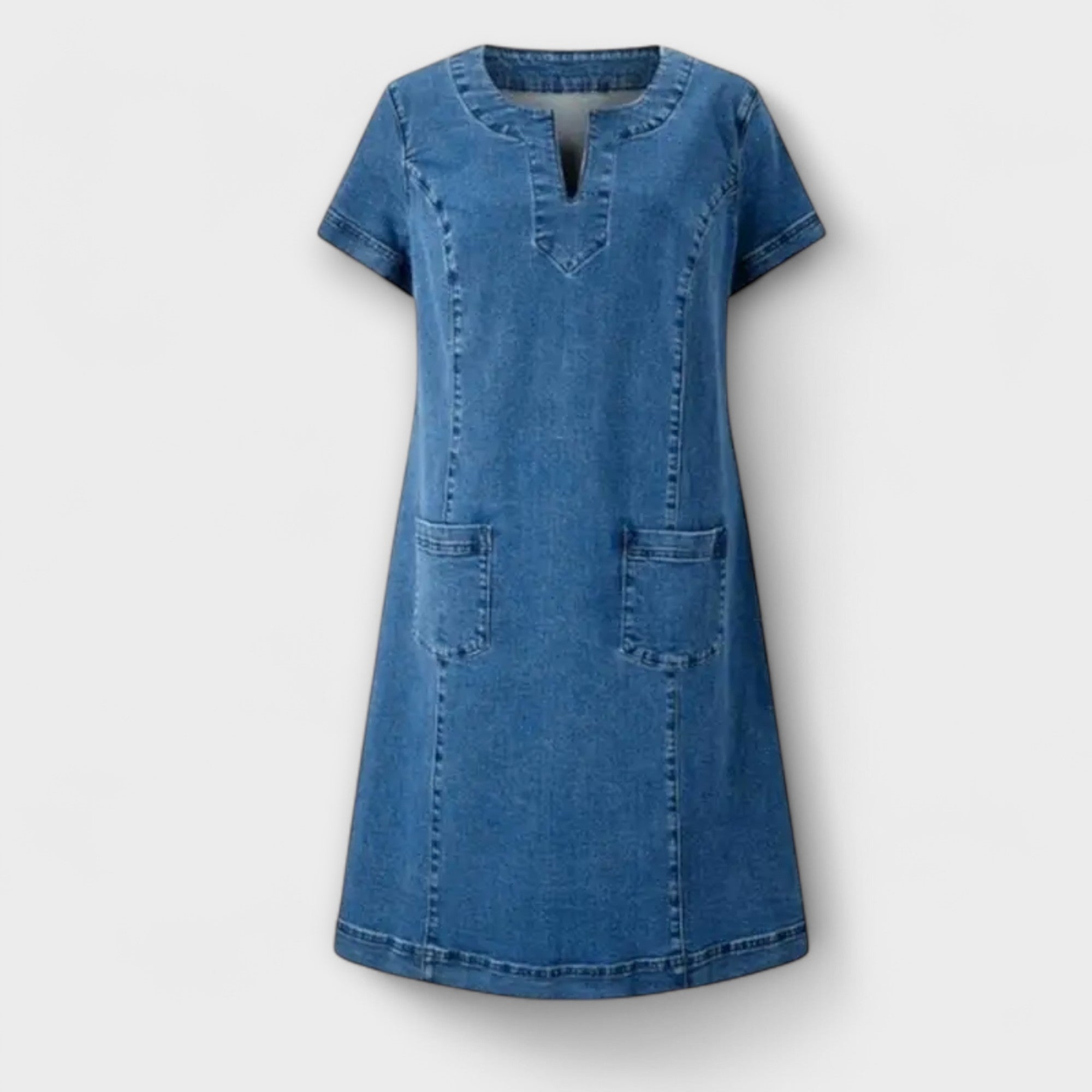 Mina | Abito in morbido denim — 3