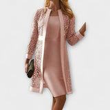 Annette | Elegante abito in pizzo due pezzi — 3