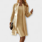 Annette | Elegante abito in pizzo due pezzi — 4