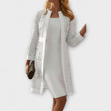 Annette | Elegante abito in pizzo due pezzi — 8