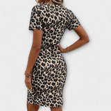 Regina | Elegante abito con stampa leopardata — 3