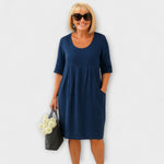 Therese | Abito casual in lino con tasche — 2