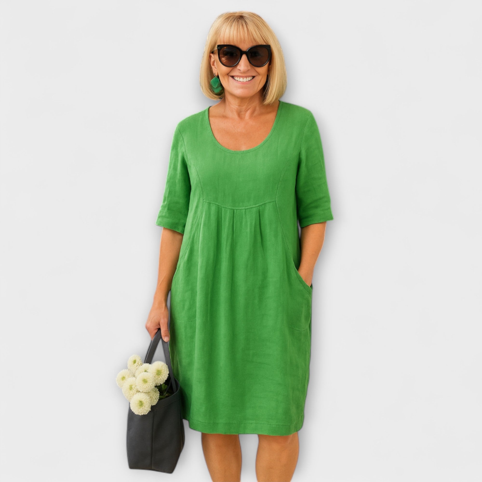 Therese | Abito casual in lino con tasche — 5