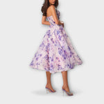 Ute | Elegante abito midi in chiffon — 2