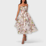 Ute | Elegante abito midi in chiffon — 3