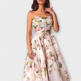 Ute | Elegante abito midi in chiffon — 4