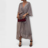 Liselotte | Abito in chiffon con scollo a V — 4