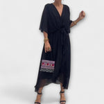 Liselotte | Abito in chiffon con scollo a V — 5